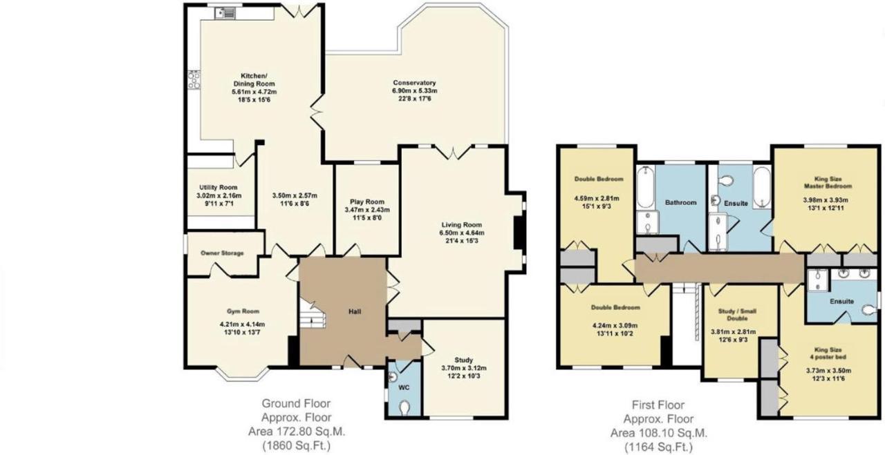 5 Bedroom 4 Bathroom Gym Playroom Country Home Leamington Spa Exterior photo